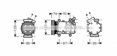 AVA QUALITY COOLING rtk452 -  Компрессор, кондиционер
